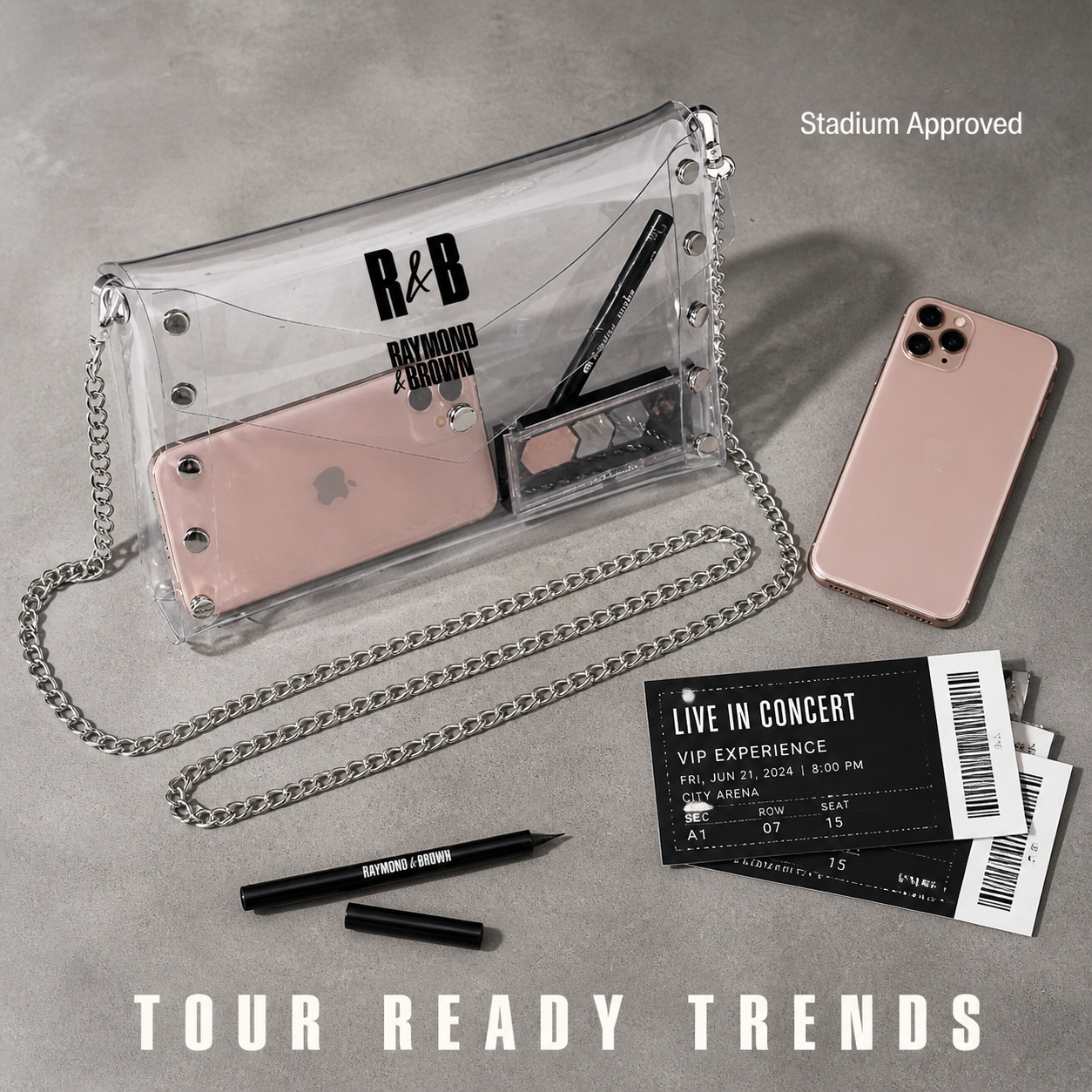 Image of RnB Tour Clear Stadium Chain Crossbody