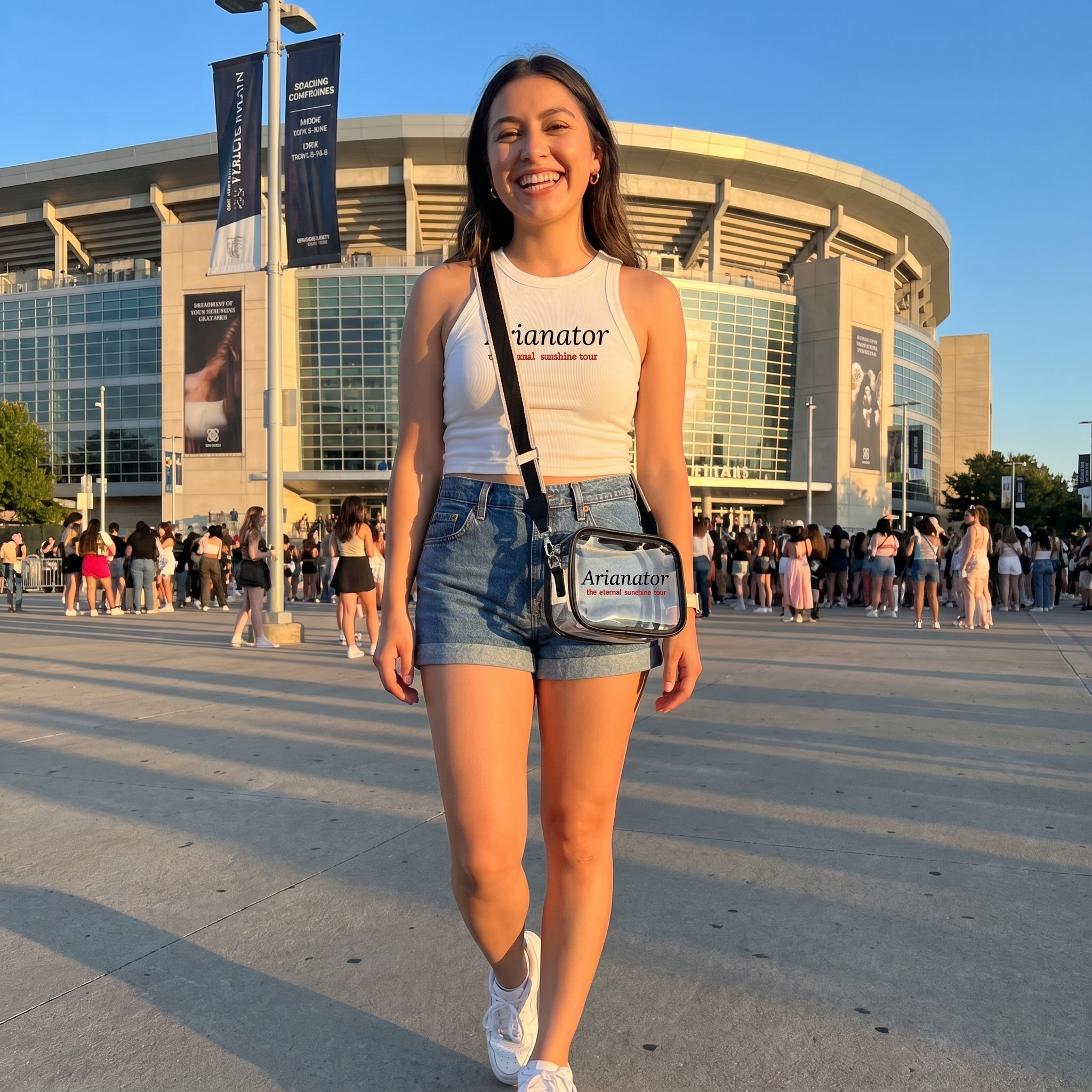 Image of Arianator Crop Tank Top | Eternal Sunshine Tour Shirt