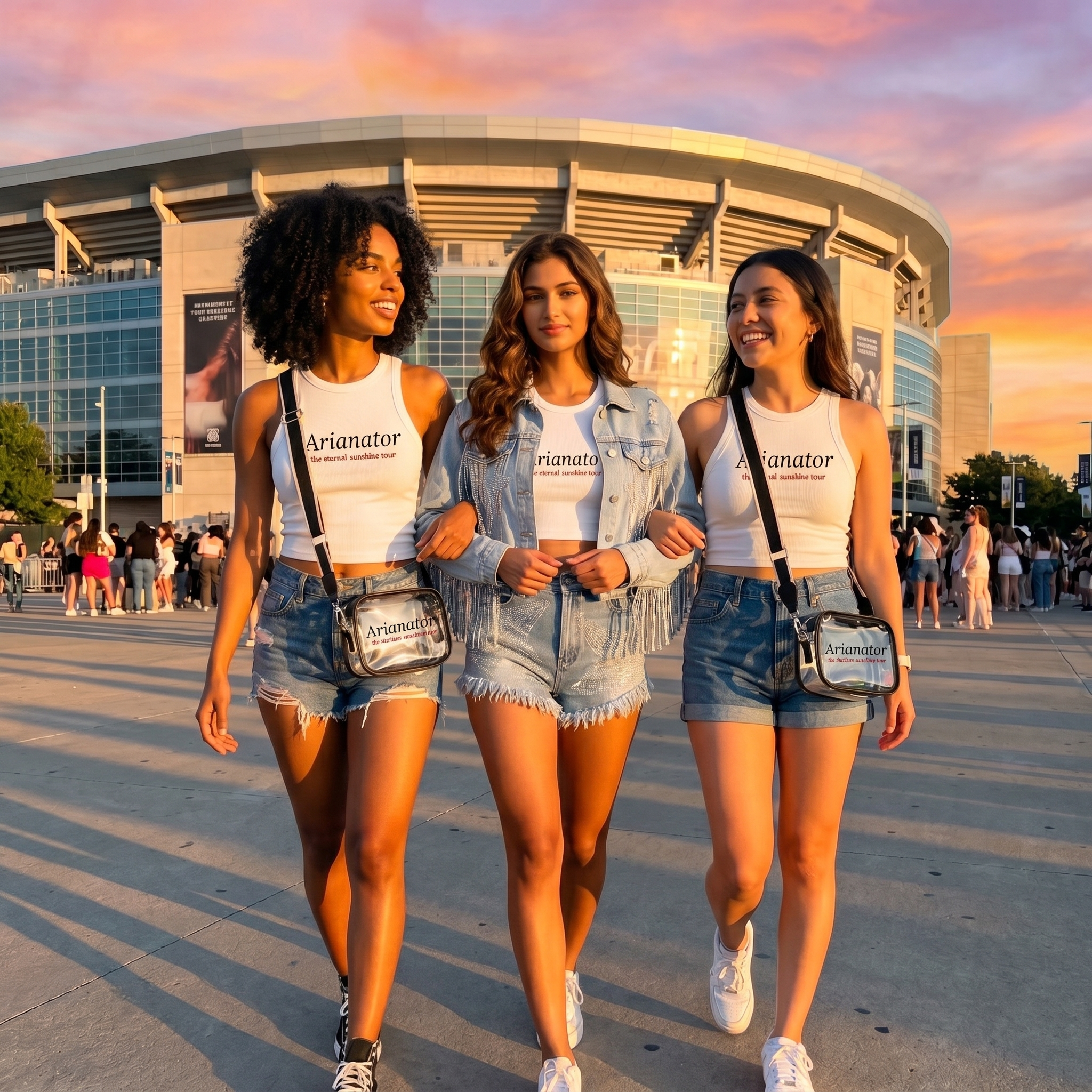 Image of Arianator Clear Stadium Crossbody Bag, Arena Approved