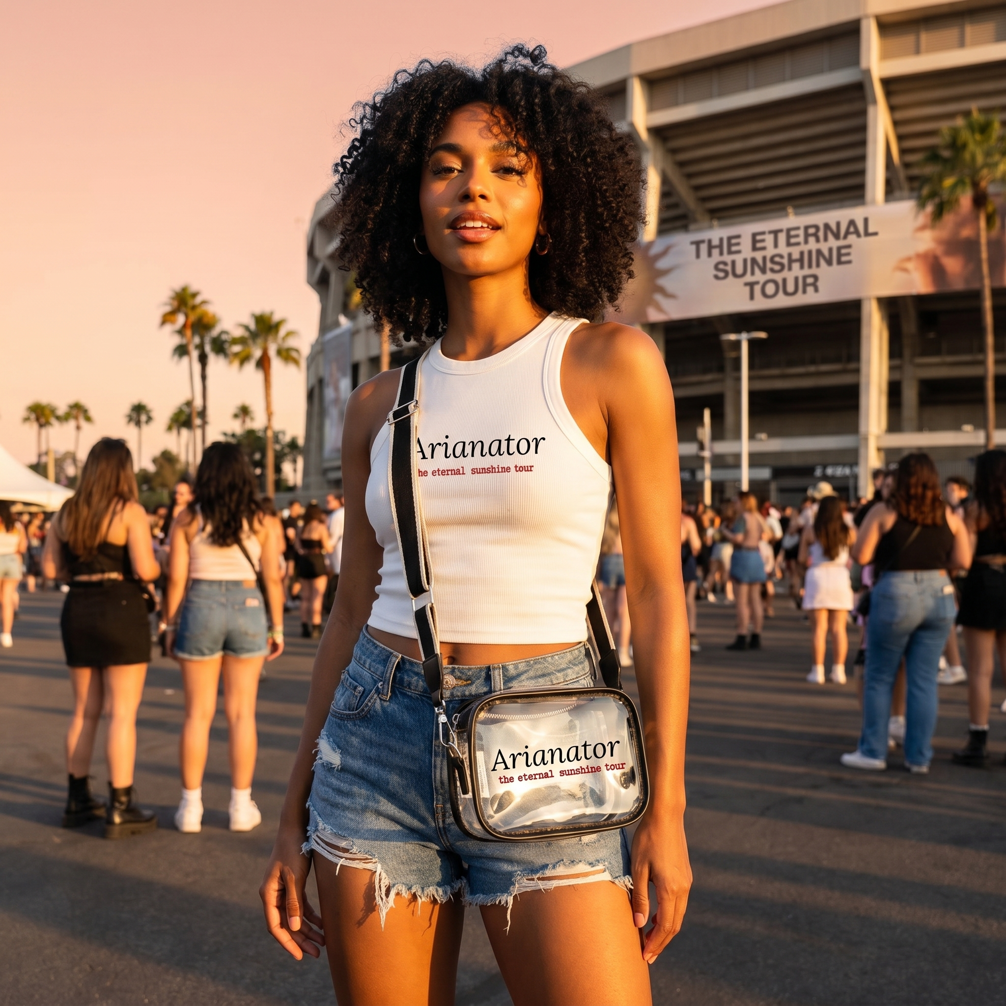 Image of Arianator Crop Tank Top | Eternal Sunshine Tour Shirt