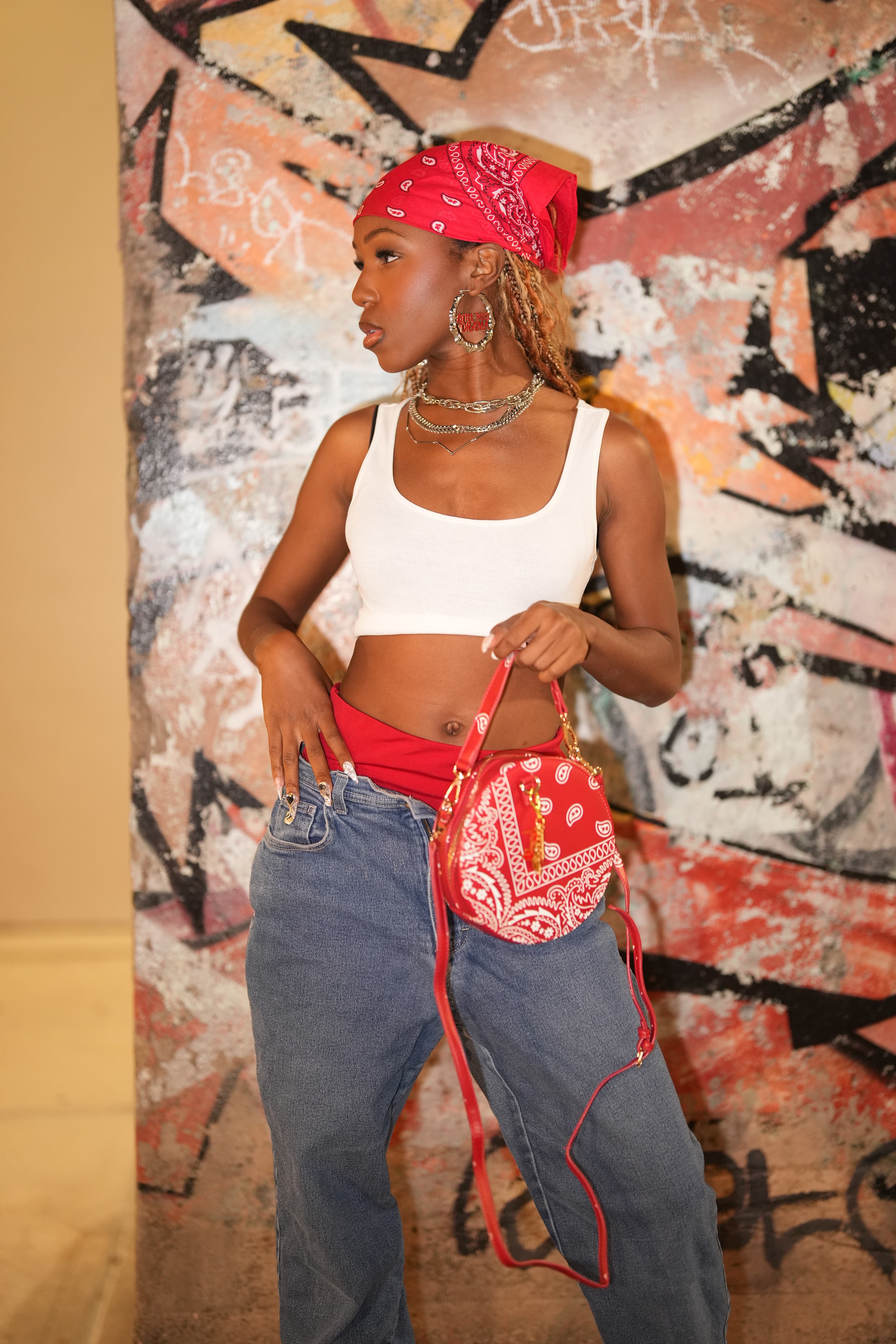 Image of Drama Queen Bamboo Hoop Earrings