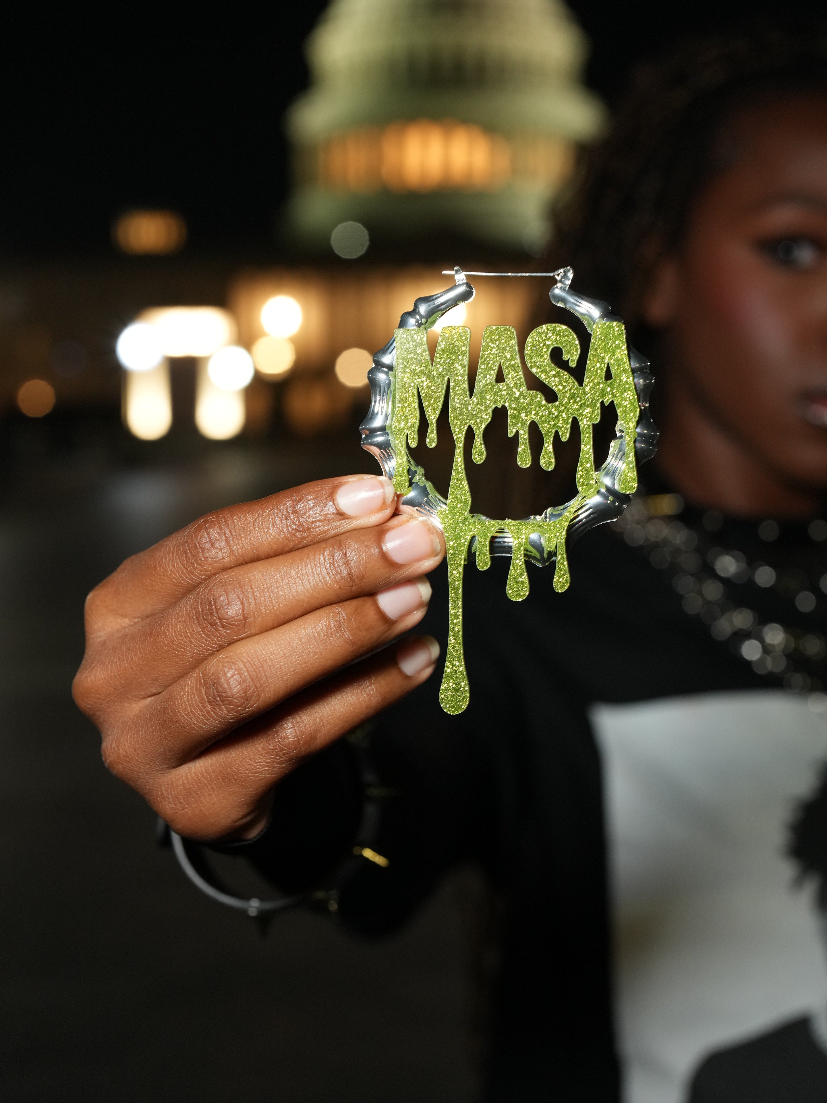 Image of MASA Slime Earrings - Make America Slime Again