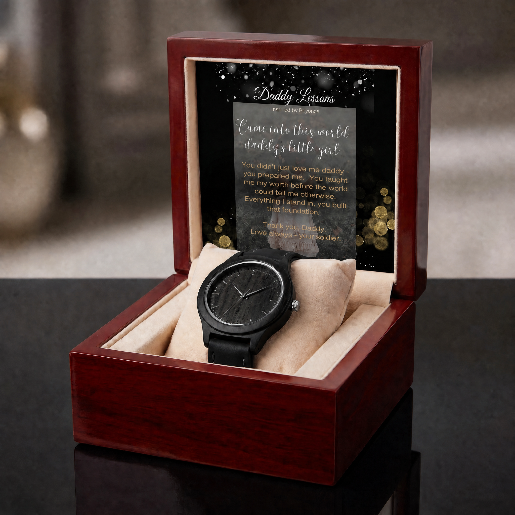 Image of Daddy Lessons Sandalwood Watch Gift