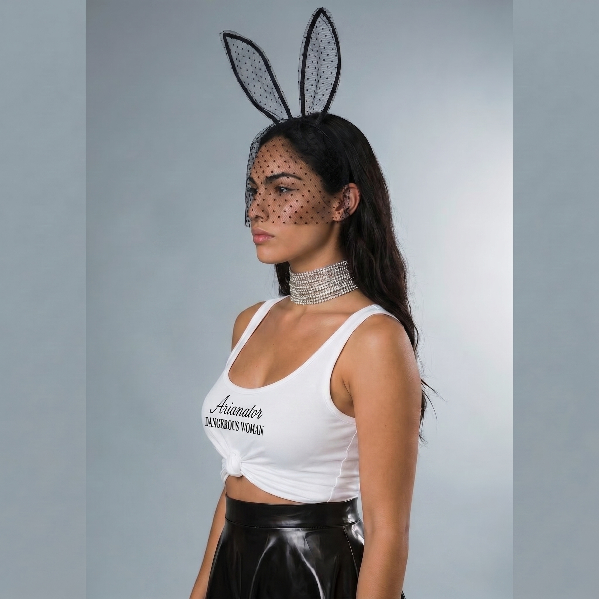 Image of Bunny Ear Headband & Layered Choker Set