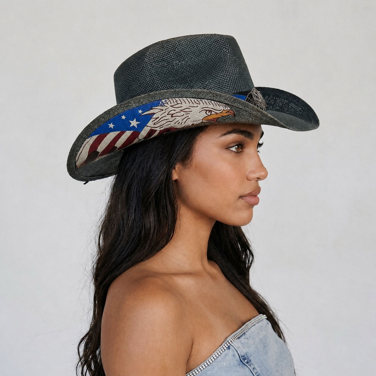 Image of Patriotic Star Cowgirl Hat | 4th of July Western Hat