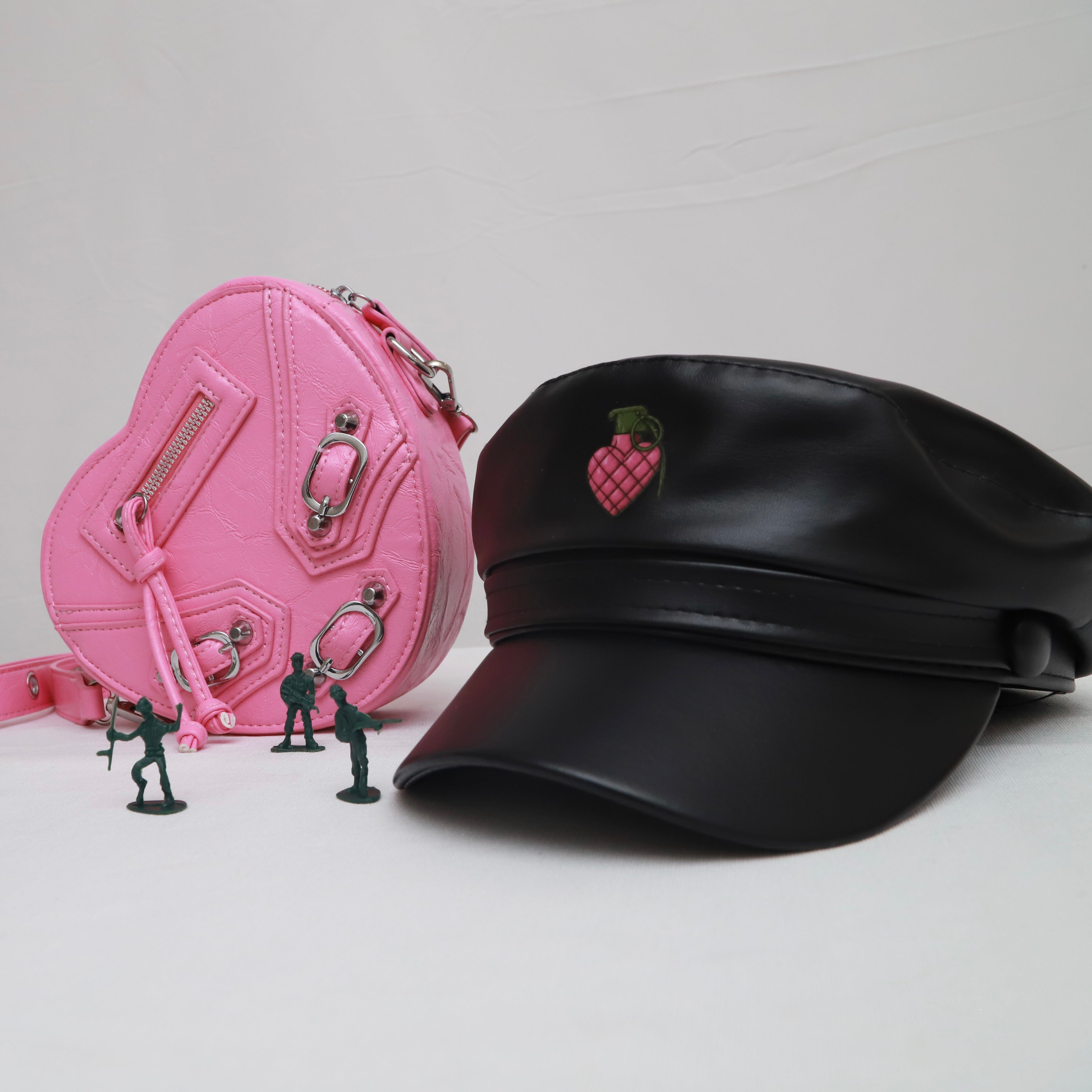 Image of Hearts Sold Separately Hat & Purse Accessory Bundle Set