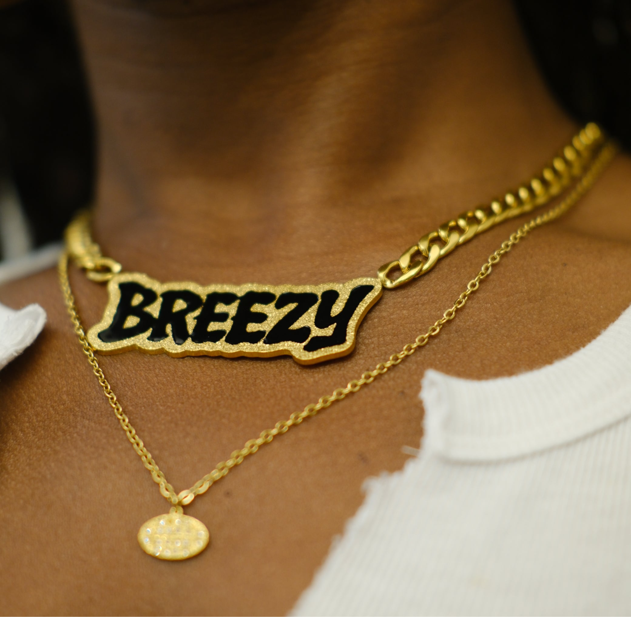 Image of Breezy Bowl Layered Necklace