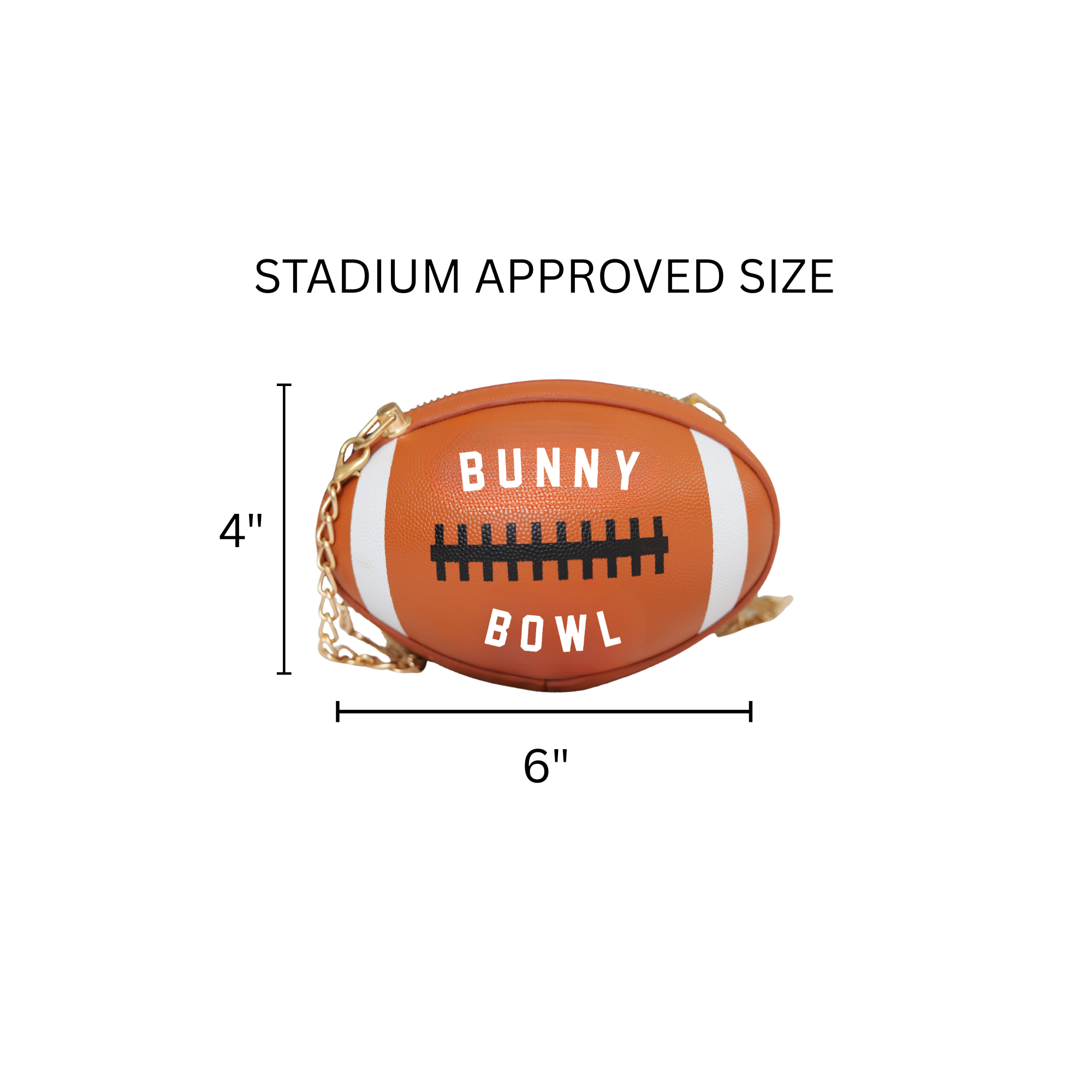 Image of Bunny Bowl Football Clutch Purse