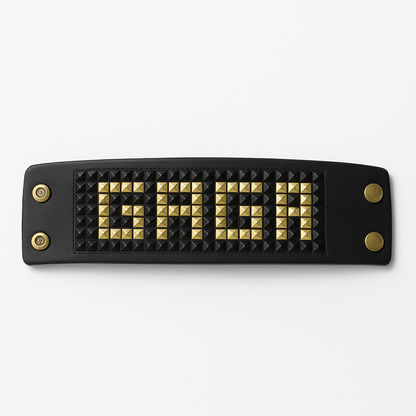 "GAGA" Premium Studded Wristband