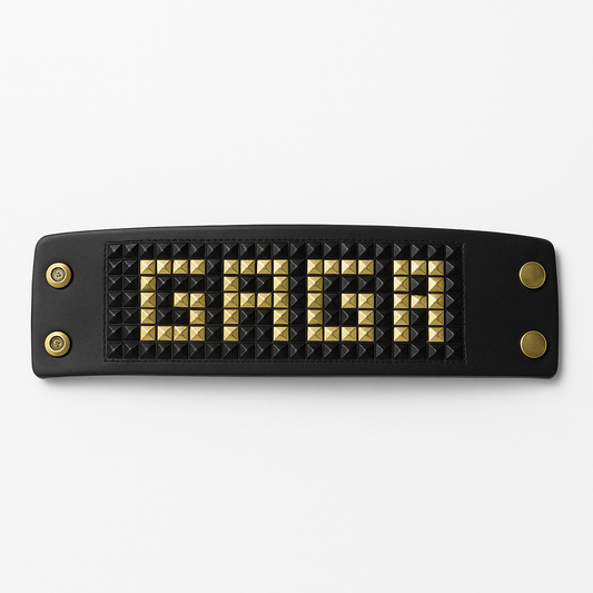 "GAGA" Premium Studded Wristband