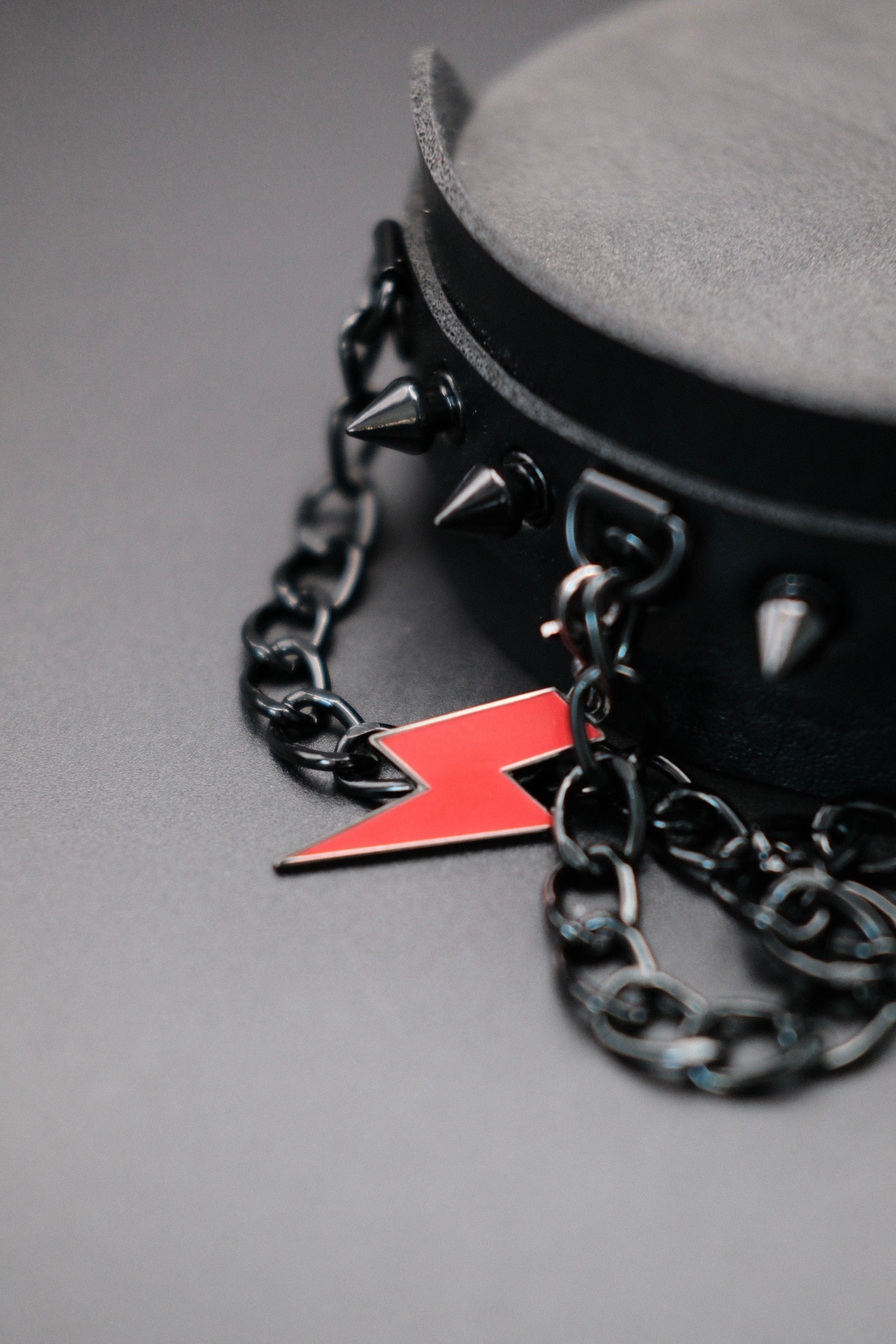 Image of After Dark Glow Skull Choker - Red Days & Illuminated Nights