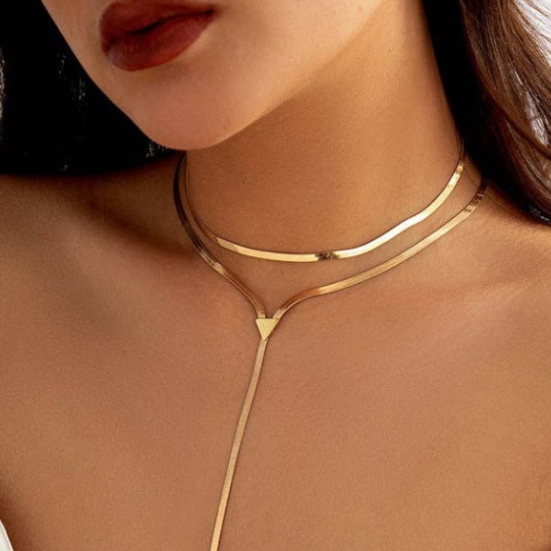 Image of Baby Girl Lariat | 90s Music Era - Herringbone Choker