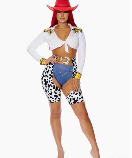 4-Piece Sexy Western Movie Character Costume