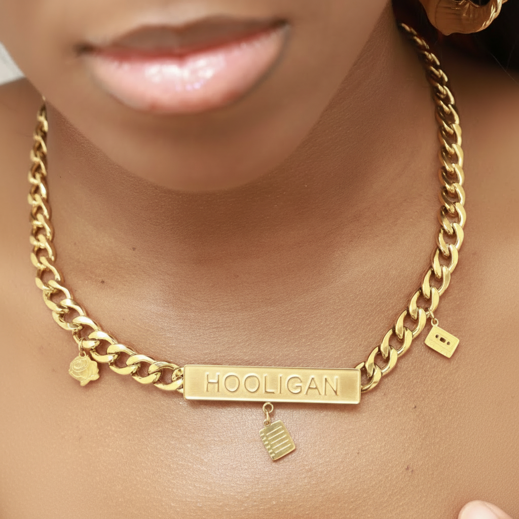 Image of 24K Magic Chain Link Hooligan Necklace | Gold Plated