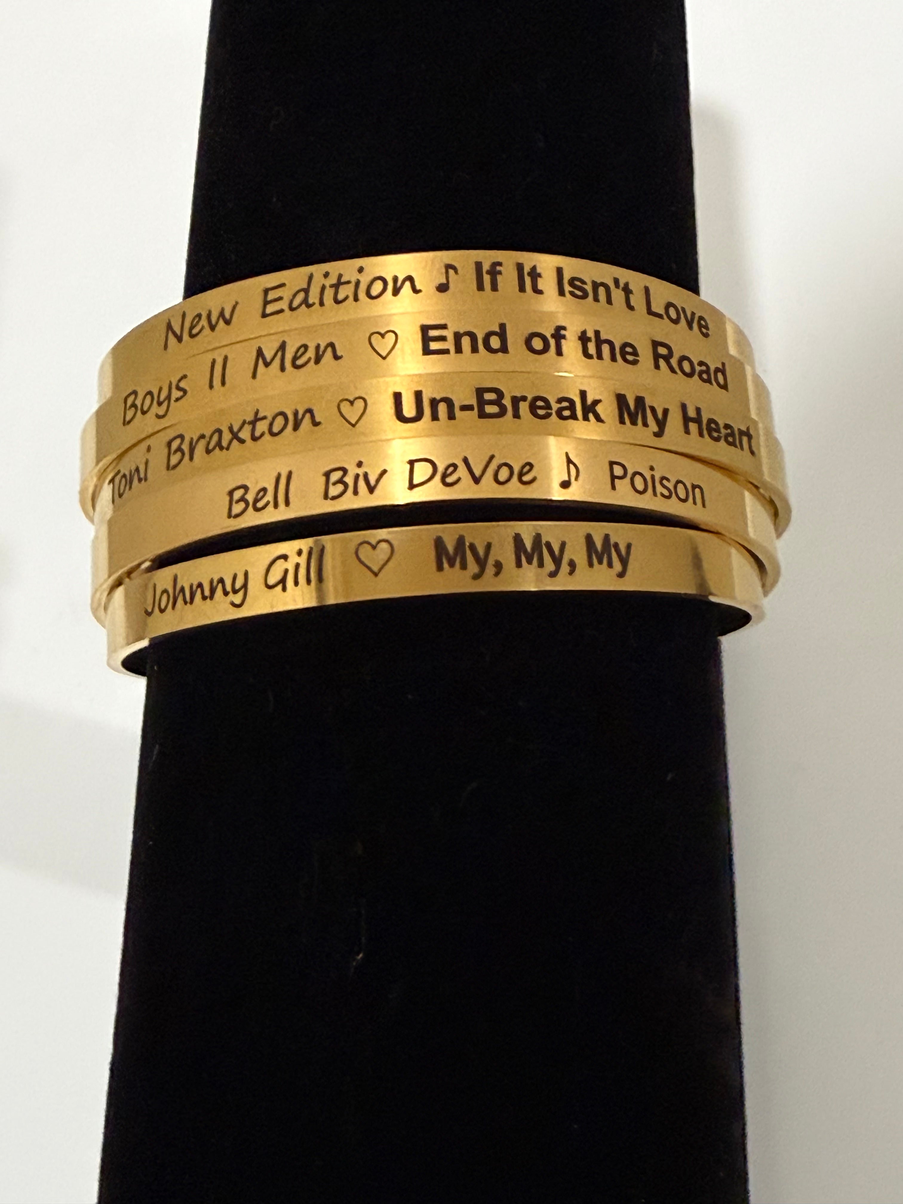 Image of New Edition 5-Piece Bangle Set | 90s Music