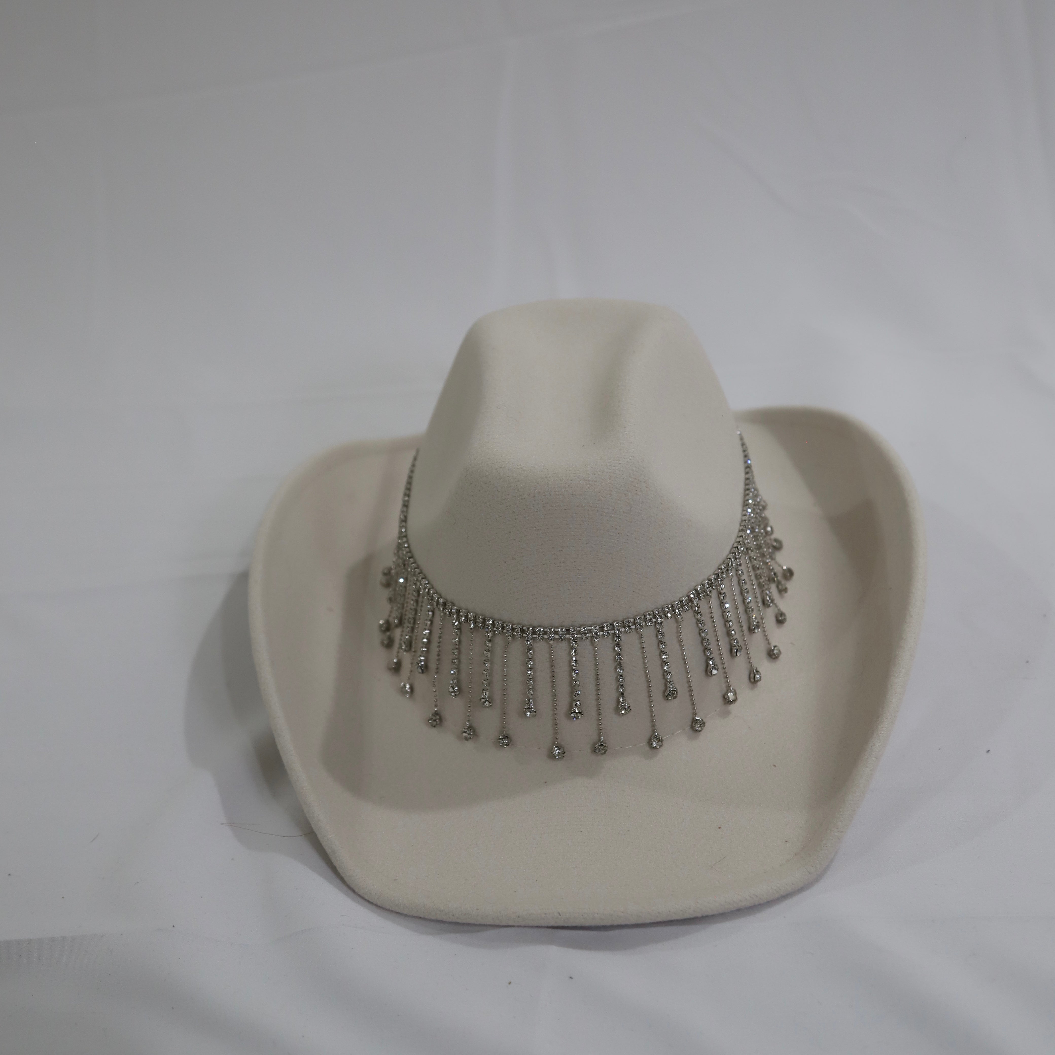 Image of Ivory Rhinestone Cowboy Hat