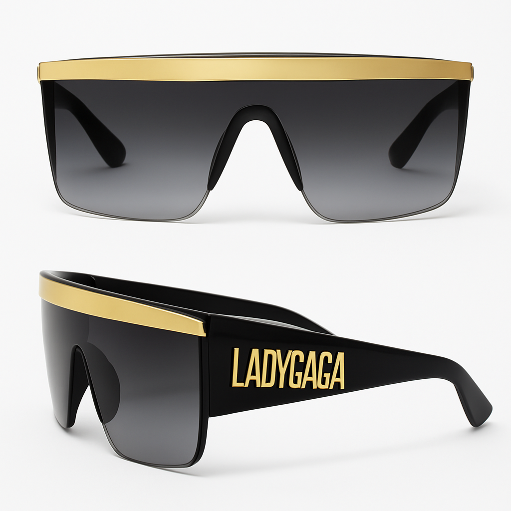 Lady Gaga "LADYGAGA" Shield Sunglasses