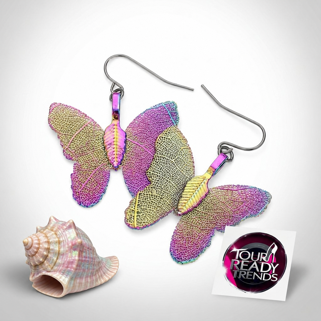 Image of Aurora Butterfly Drop Earrings