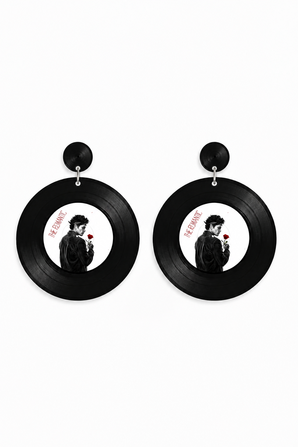 Image of Romantic Tour Vinyl Record Drop Earrings