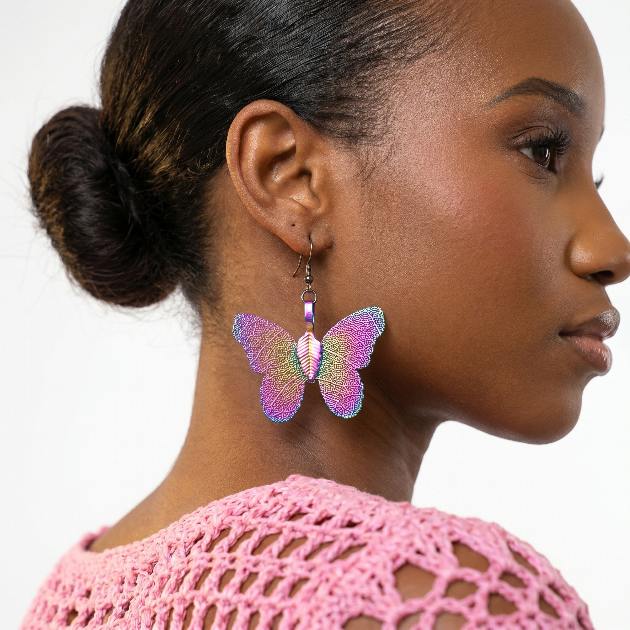 Image of Aurora Butterfly Drop Earrings