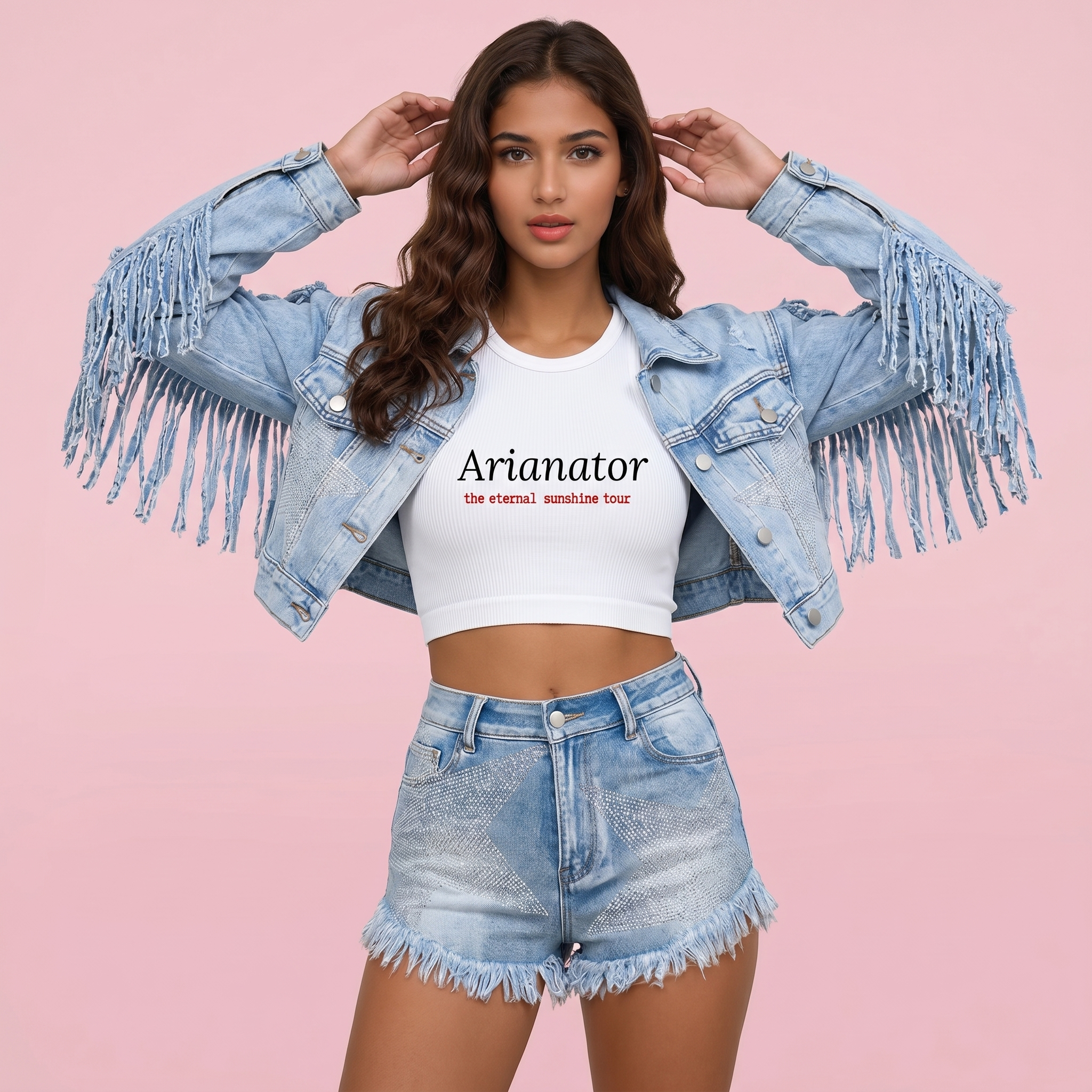 Image of Arianator Crop Tank Top | Eternal Sunshine Tour Shirt