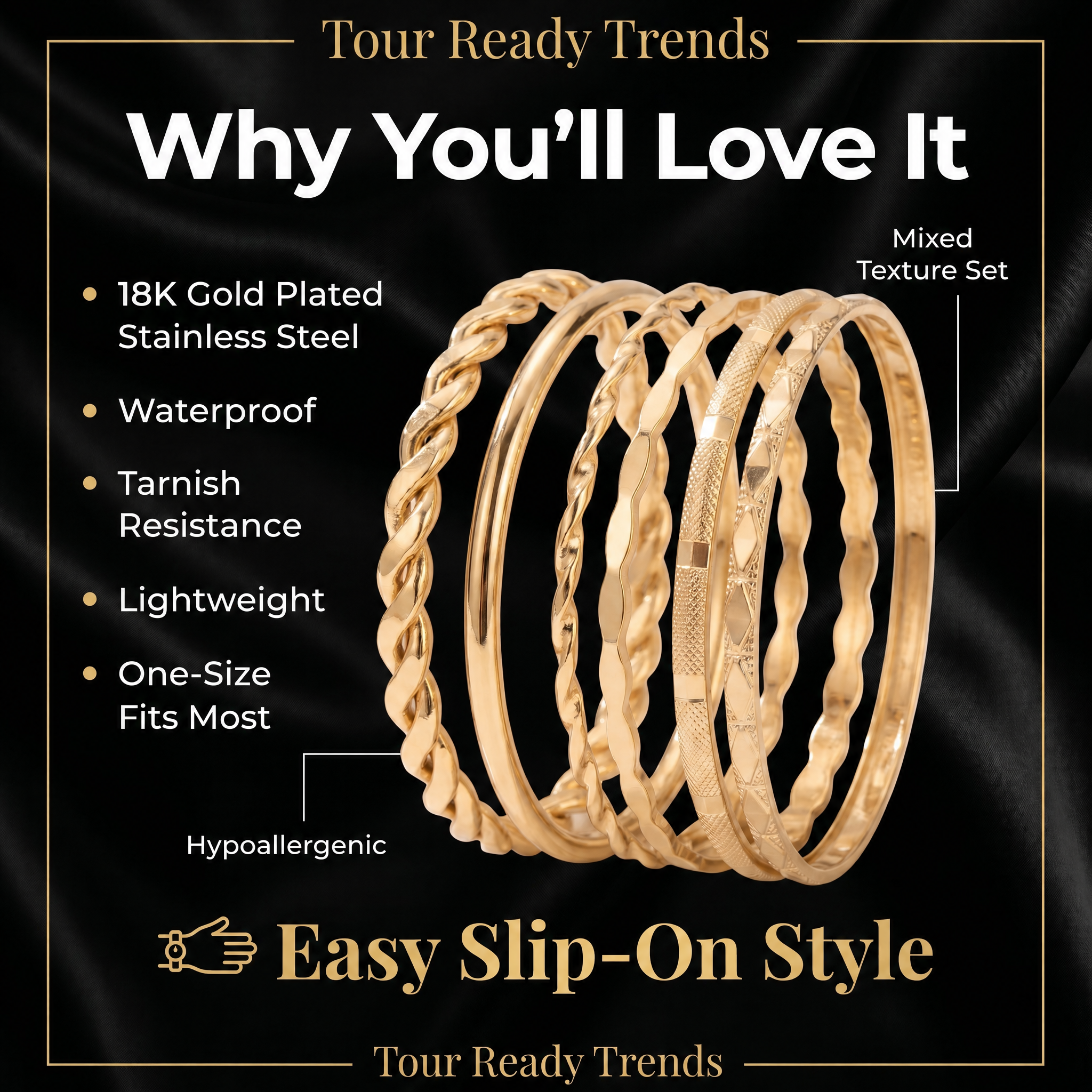 Image of U Remind Me Cuff Bangle | Stack Bracelet Set