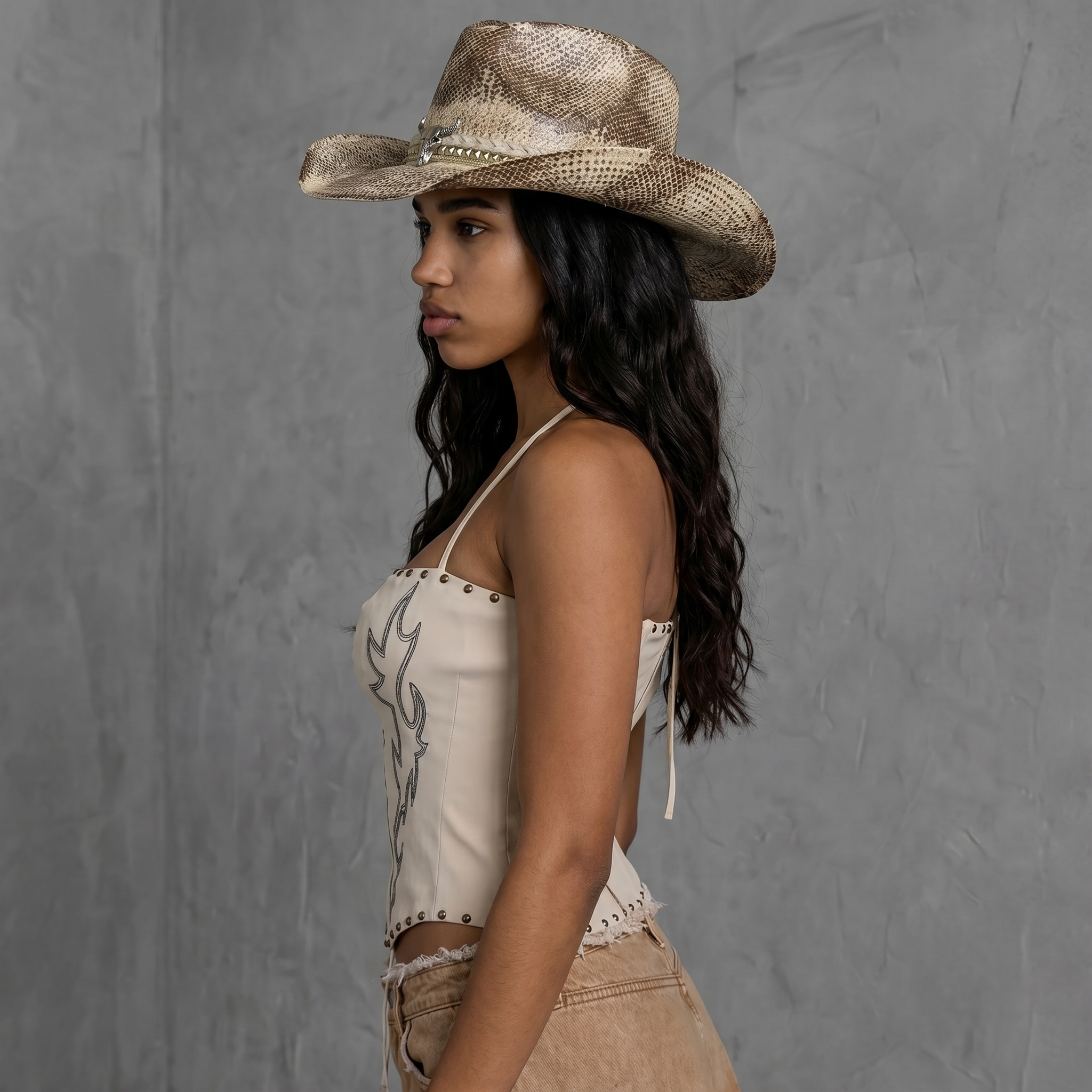 Image of Vintage Western Ranch Hat – Brown