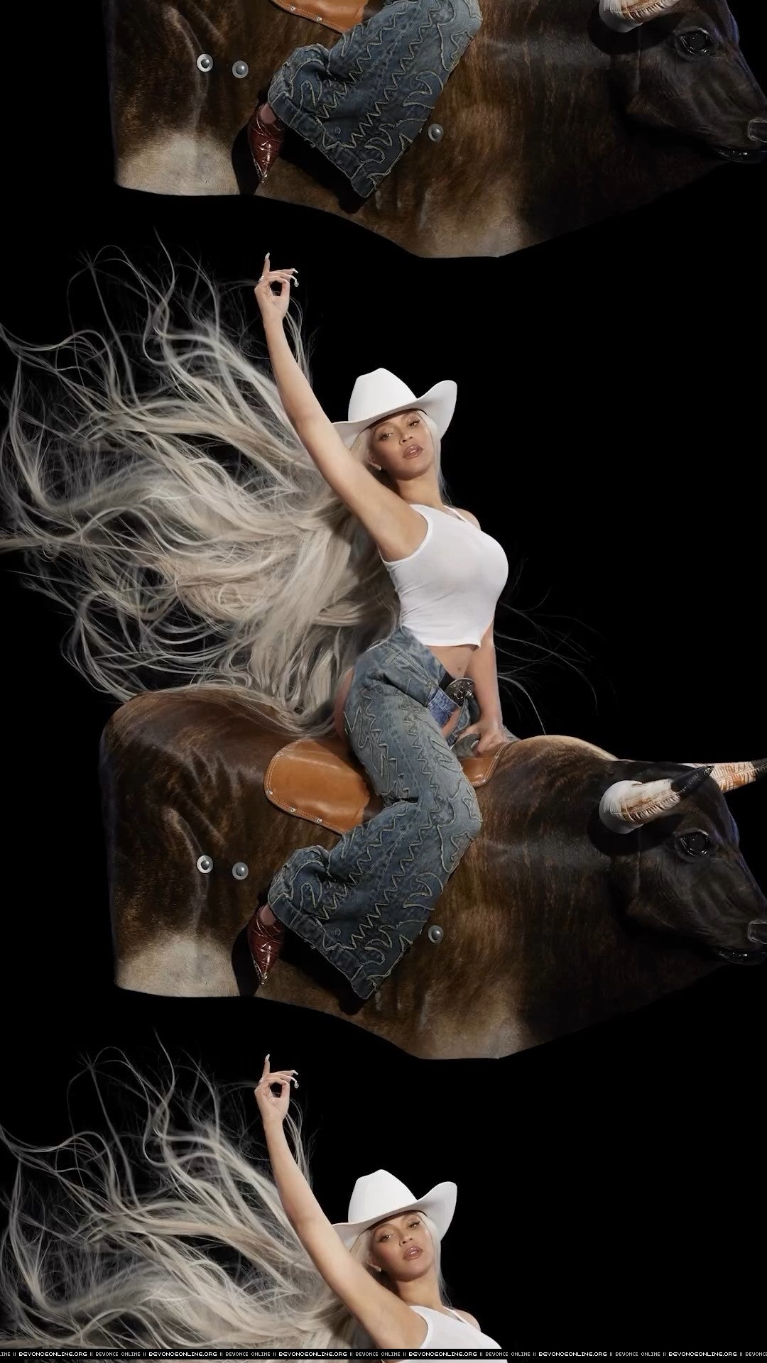 Image of White Cowboy Hat Wig - Western Halloween Edition