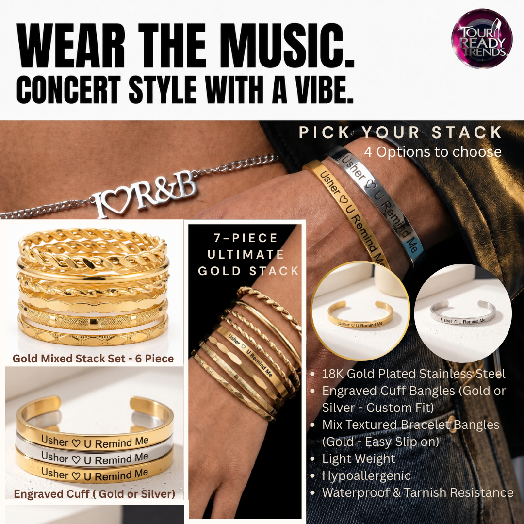 Image of U Remind Me Cuff Bangle | Stack Bracelet Set