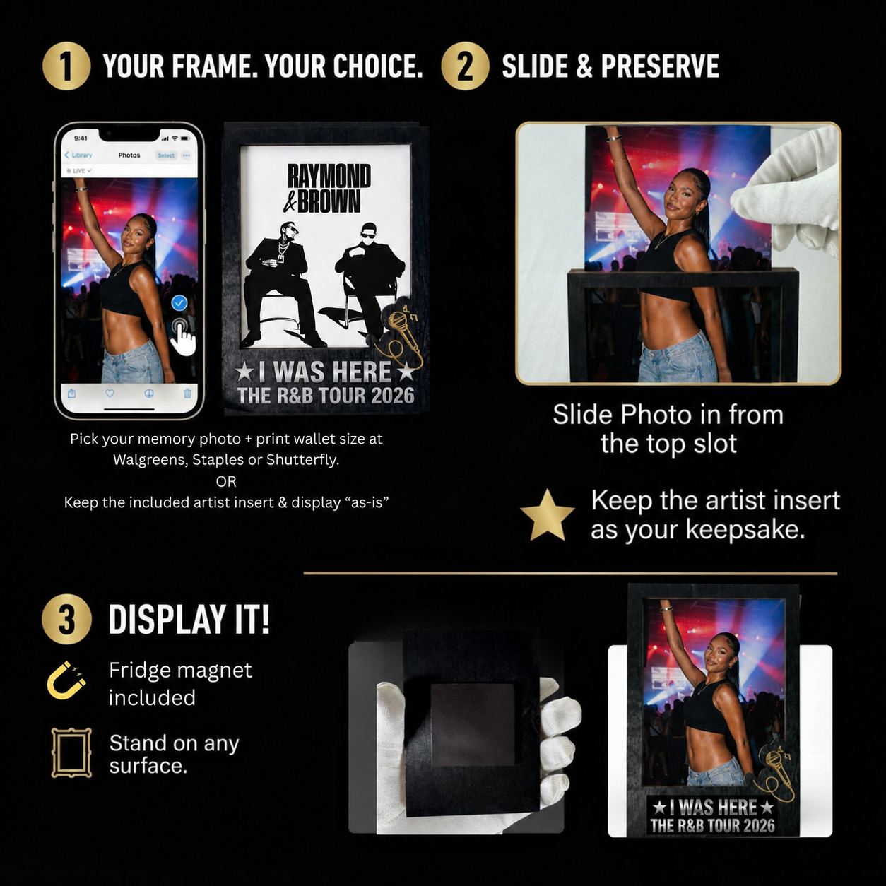 Image of I Was Here | The Raymond & Brown Tour Memory Frame