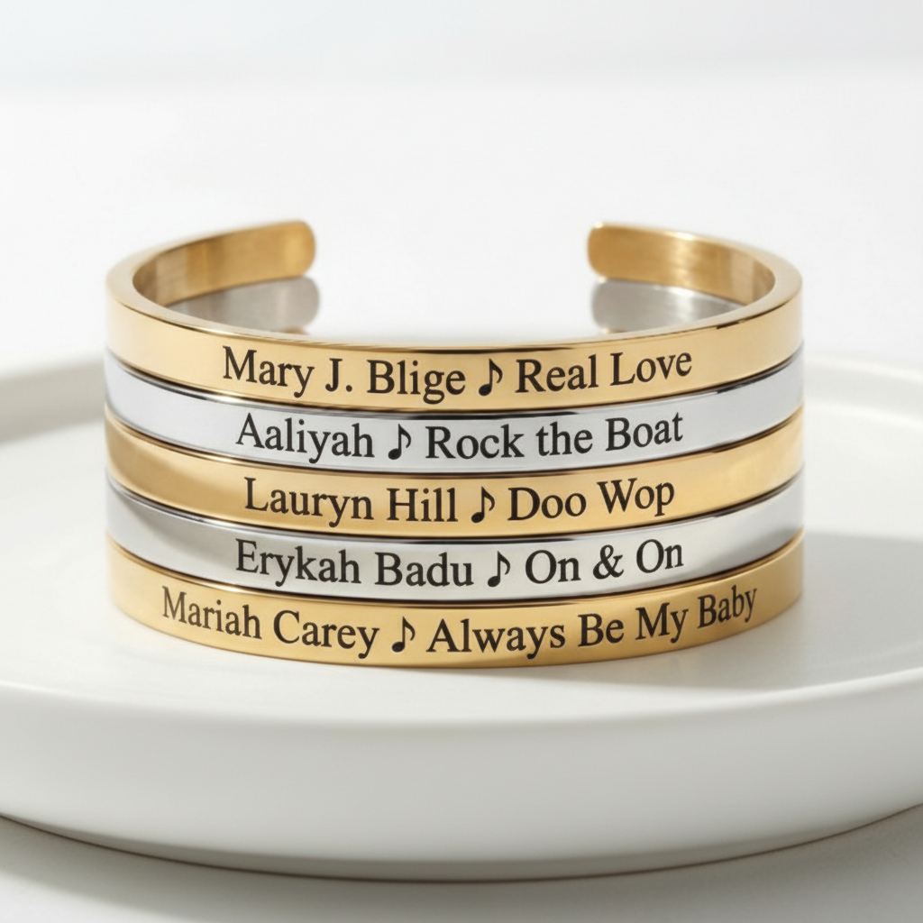 Image of 90s R & B Royals Bangle Cuff Set - Get Stacked