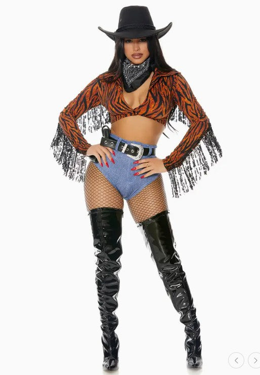 4-Piece Giddy Up Cowgirl Costume