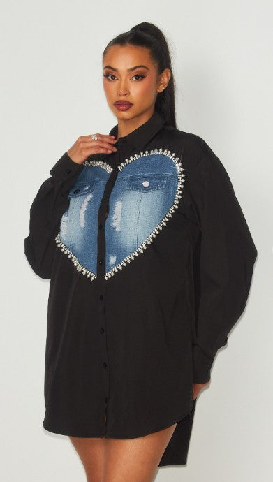 Image of Love the Culture Oversized Shirt Dress