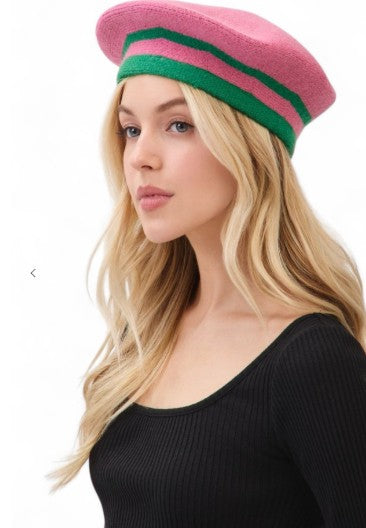 Image of Pink Goes Good with Green Beret Hat