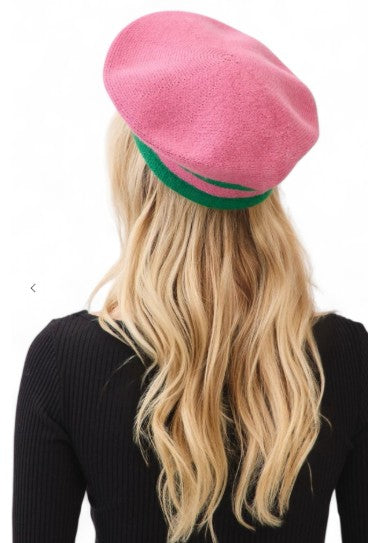Image of Pink Goes Good with Green Beret Hat