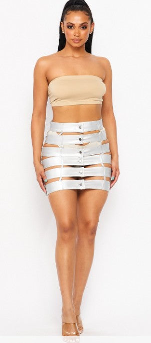 Image of Main Stage Warrior Multi-Belt Mini Skirt