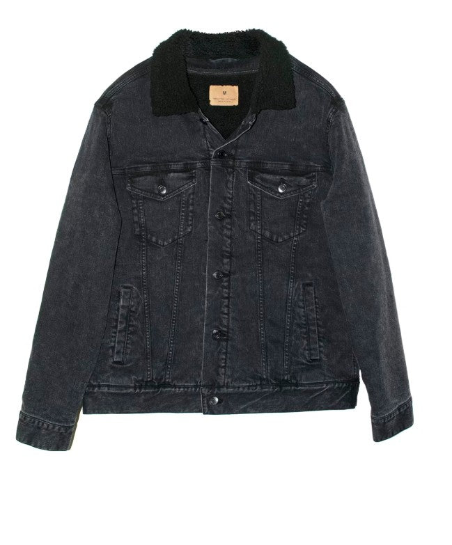 Image of Vintage Denim Jacket - Country Music & Whiskey (Black)