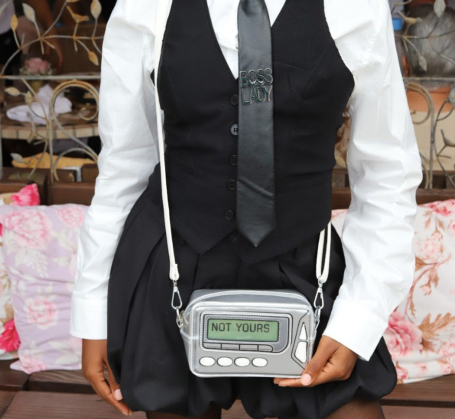 "NOT YOURS" 90s Pager Bag