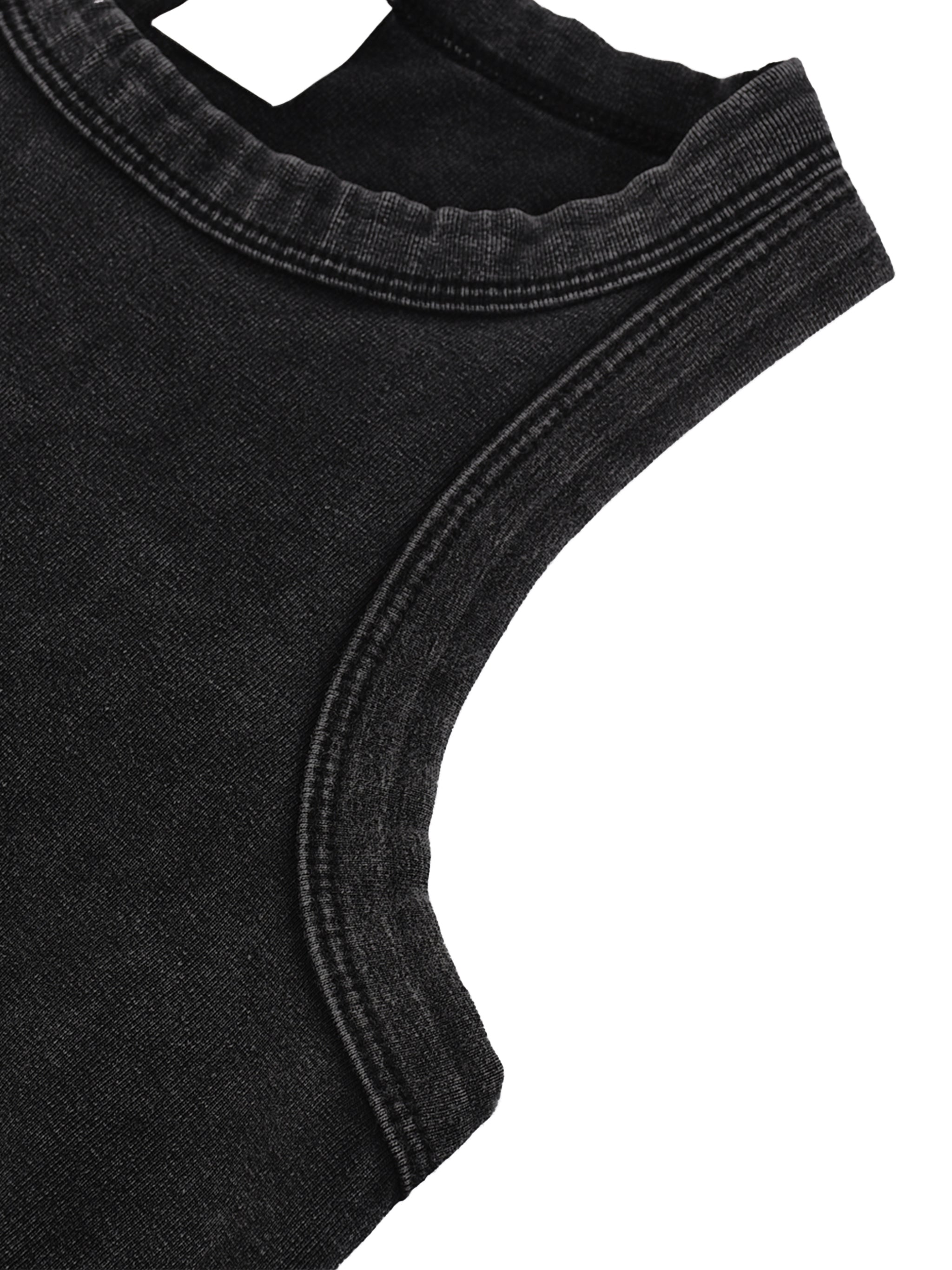 Image of Arianator Black Crop Tank Top | Eternal Sunshine Tour Shirt