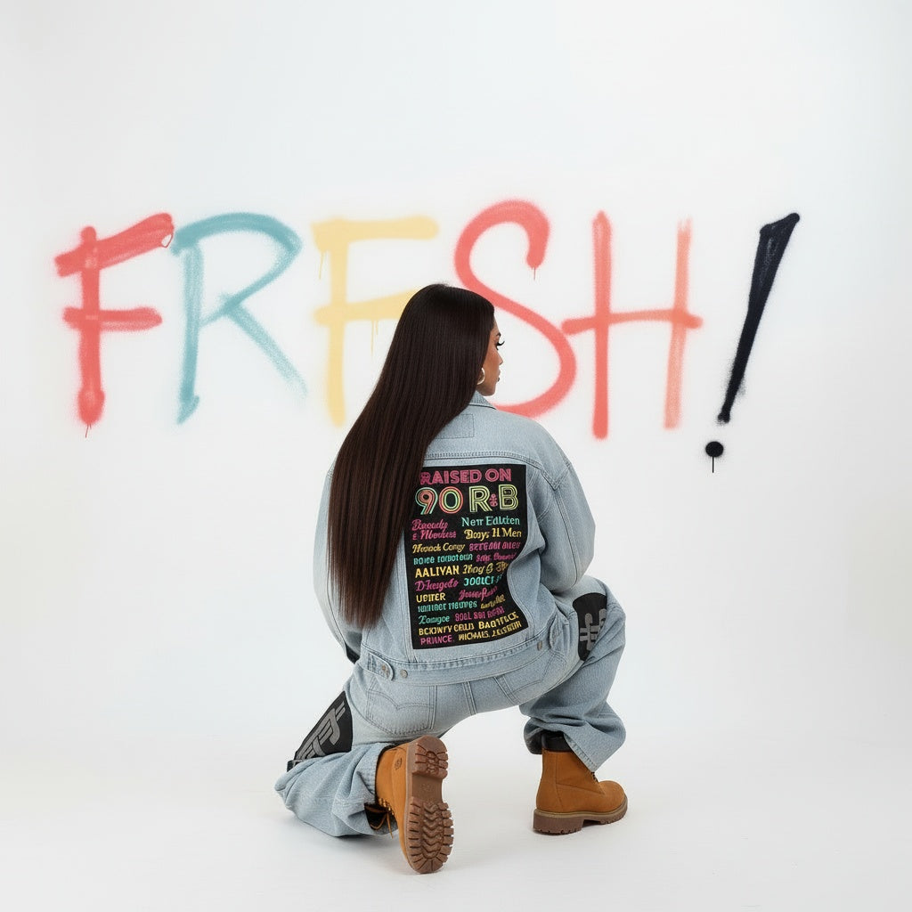 Image of Raised on 90s R & B Denim Jacket