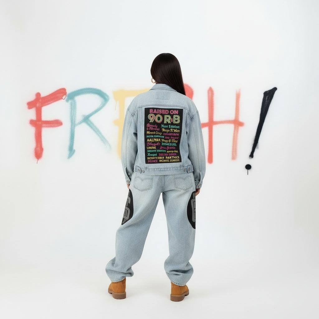 Image of Raised on 90s R & B Denim Jacket