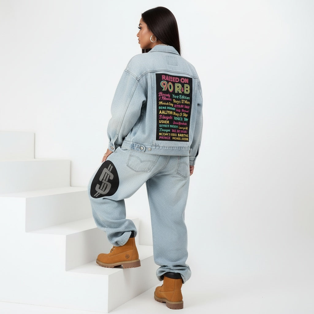 Image of Raised on 90s R & B Denim Jacket