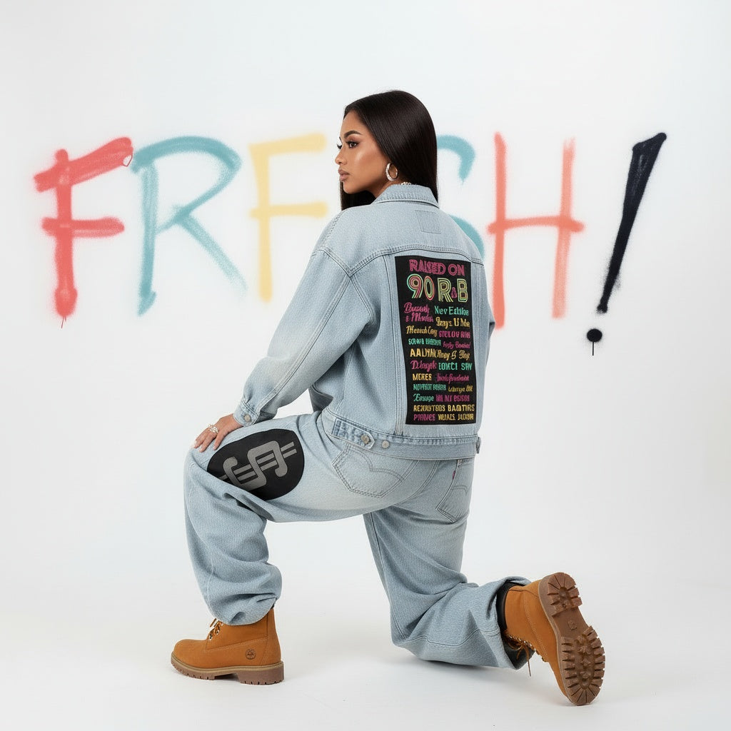 Image of Raised on 90s R & B Denim Jacket