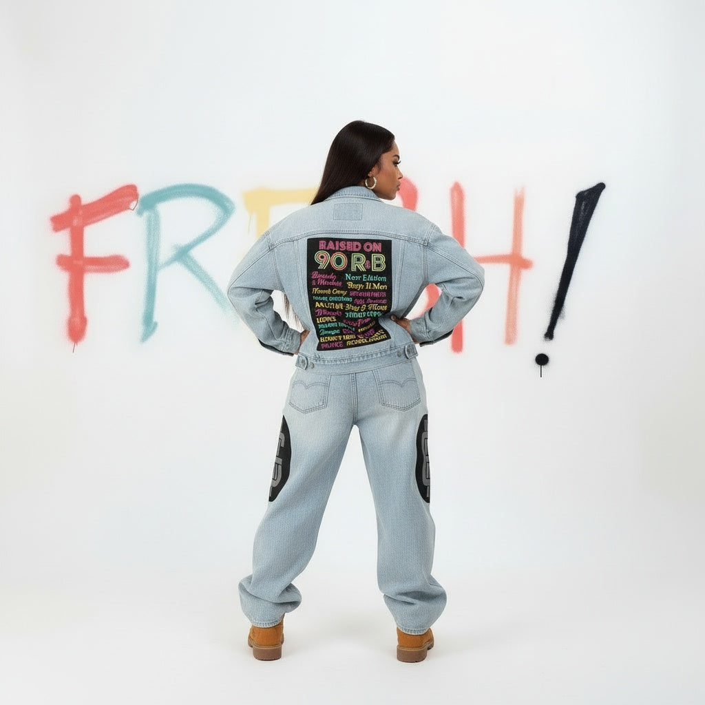 Image of Raised on 90s R & B Denim Jacket