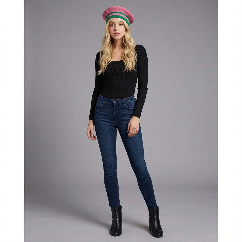 Image of Pink Goes Good with Green Beret Hat