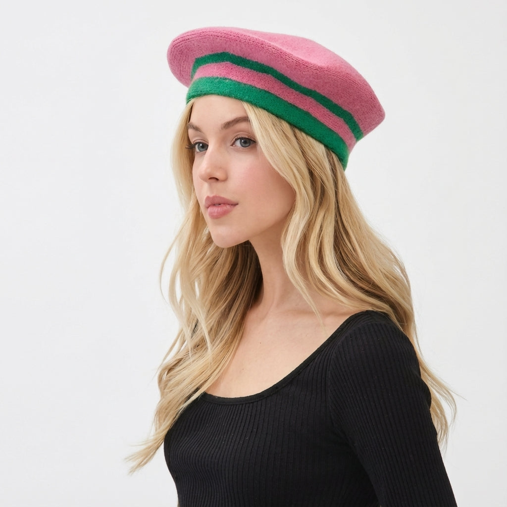 Image of Pink Goes Good with Green Beret Hat