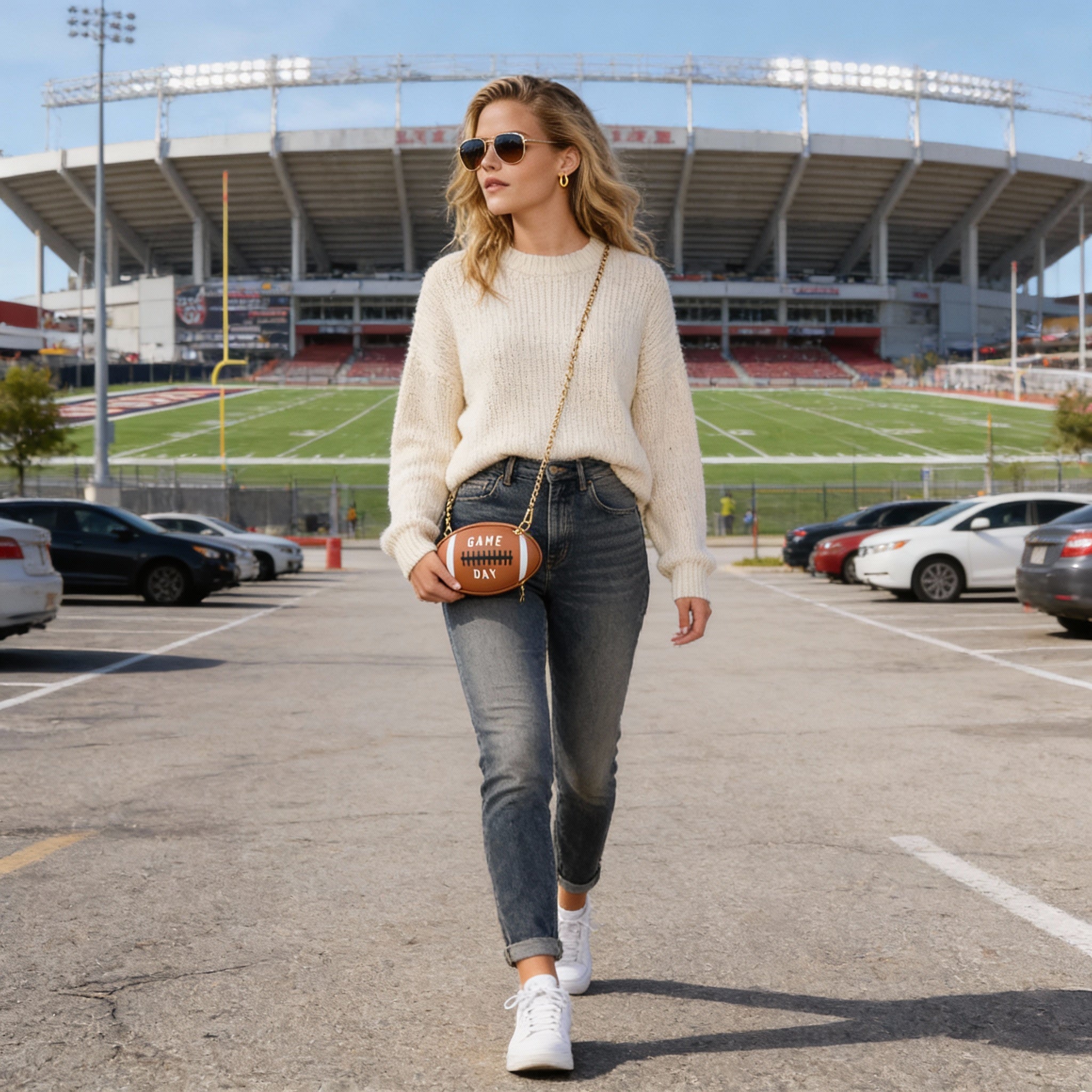 Image of Game Day Football Clutch Purse