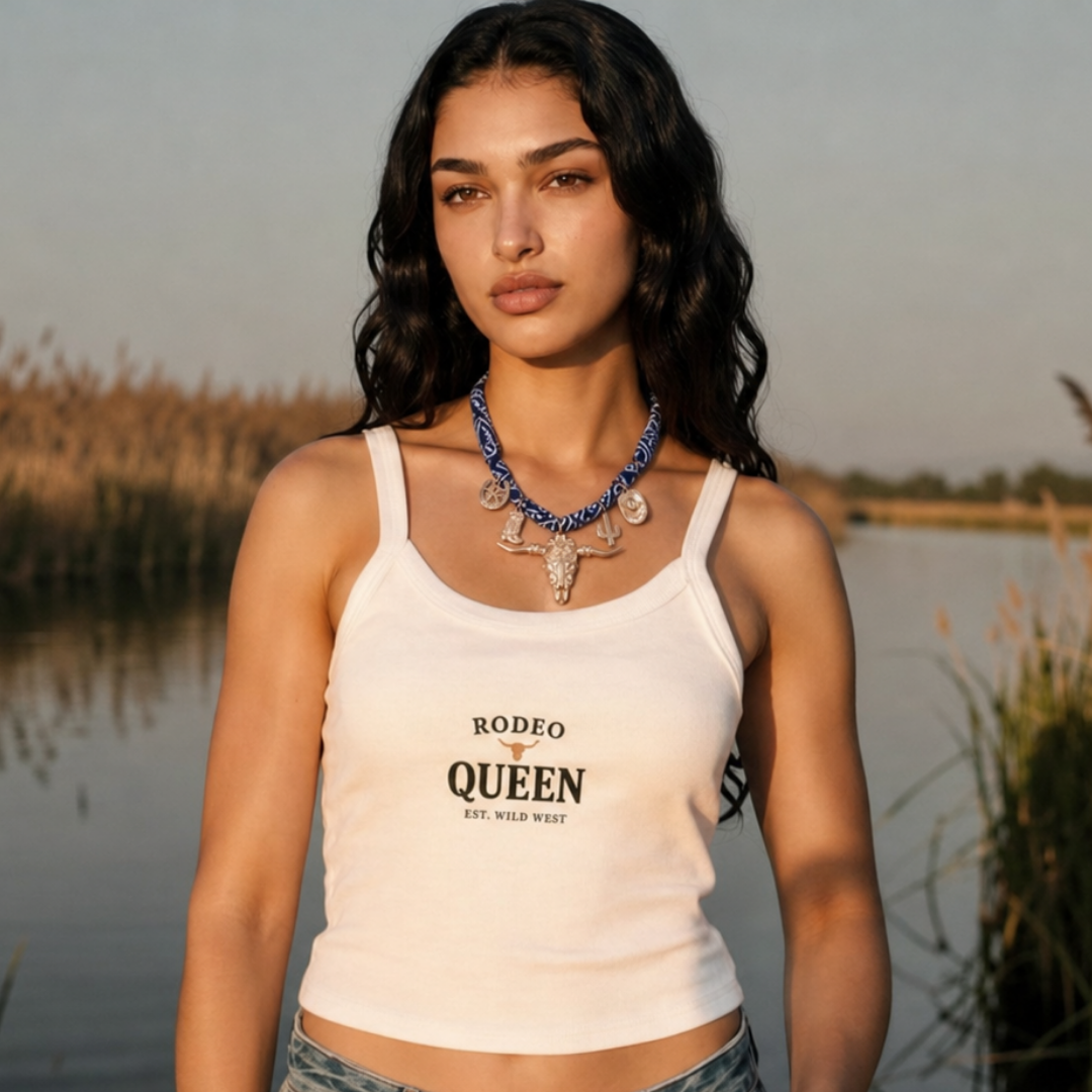 Image of Bandana Cowgirl Statement Necklace