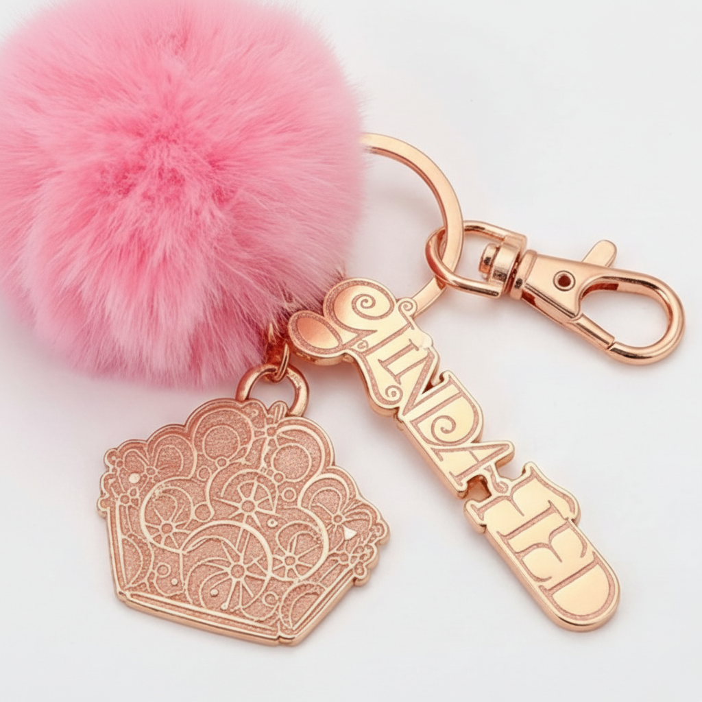 Image of Wicked Glinda Spinning Keychain