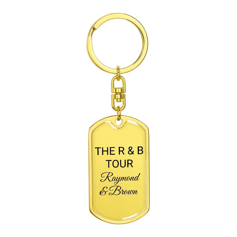 Image of R & B Tour - Gold Key Chain Bag Charm